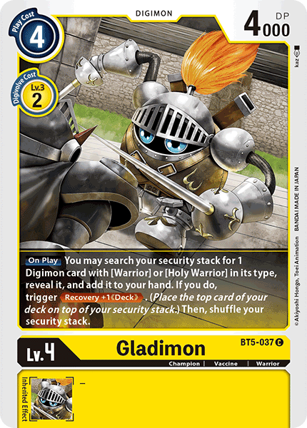 Gladimon [BT5-037] [Battle of Omni] | Enigma On Main