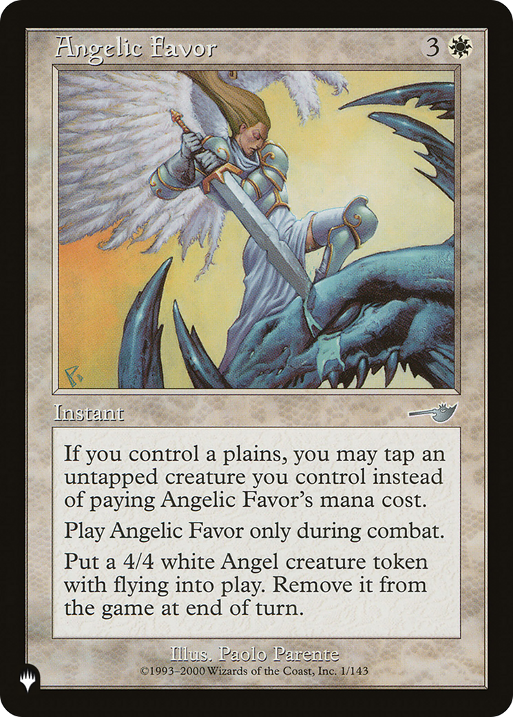 Angelic Favor [The List Reprints] | Enigma On Main