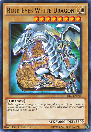 Blue-Eyes White Dragon (Version 4) [LDK2-ENK01] Common | Enigma On Main