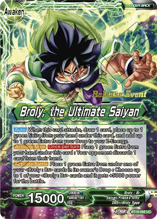 Broly // Broly, the Ultimate Saiyan (Fighter's Ambition Holiday Pack) (BT19-068) [Tournament Promotion Cards] | Enigma On Main