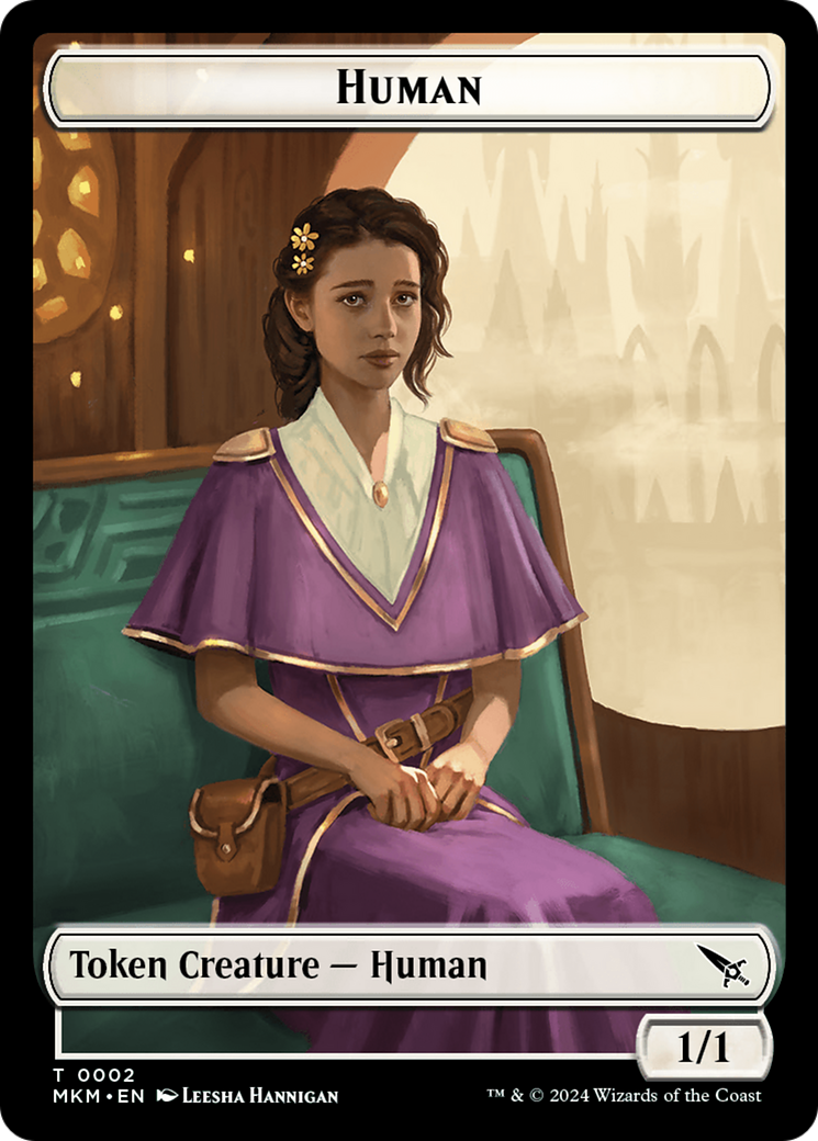 Human Token [Murders at Karlov Manor Tokens] | Enigma On Main