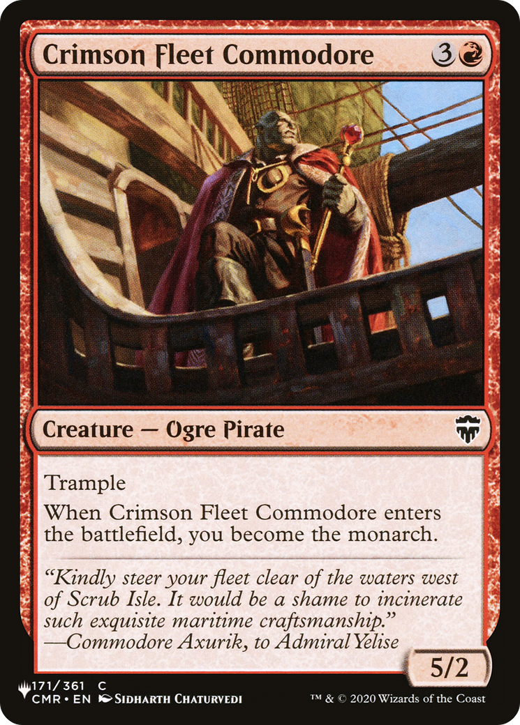 Crimson Fleet Commodore [The List] | Enigma On Main