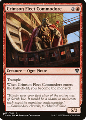 Crimson Fleet Commodore [The List Reprints] | Enigma On Main