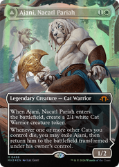 Ajani, Nacatl Pariah // Ajani, Nacatl Avenger (Borderless) (Textured Foil) [Modern Horizons 3] | Enigma On Main