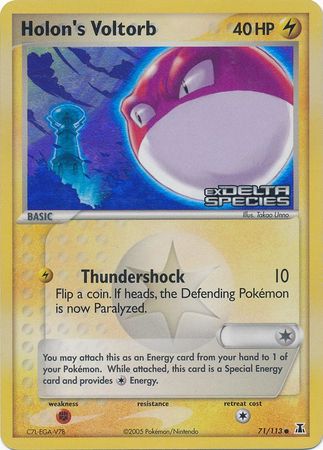 Holon's Voltorb (71/113) (Stamped) [EX: Delta Species] | Enigma On Main
