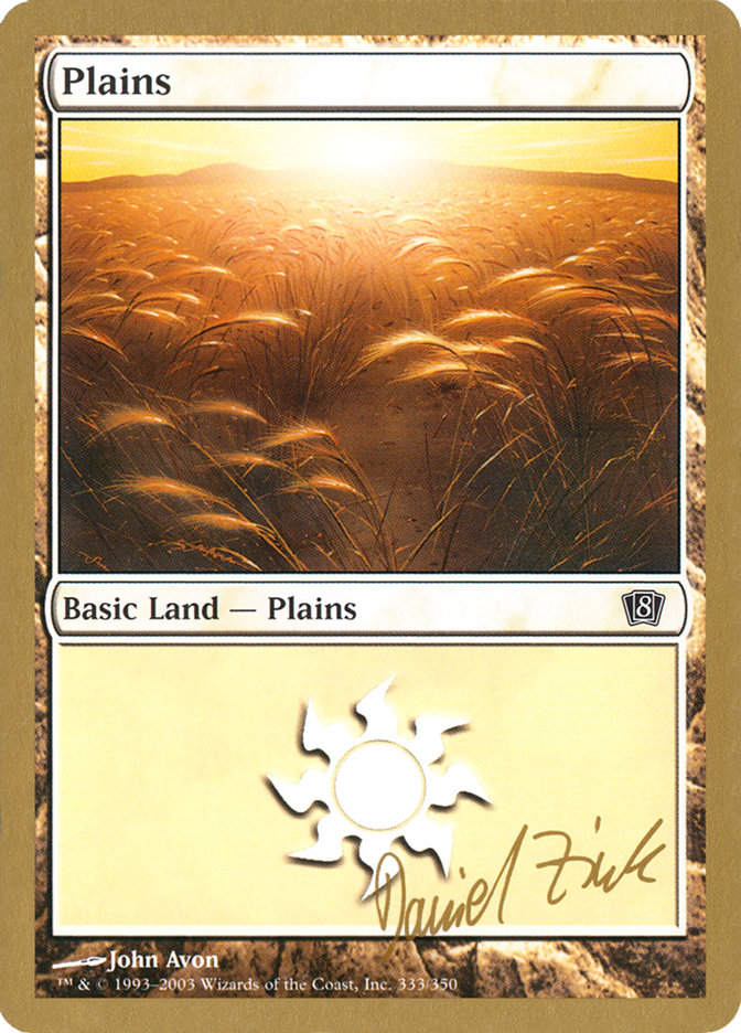 Plains (dz333) (Daniel Zink) [World Championship Decks 2003] | Enigma On Main