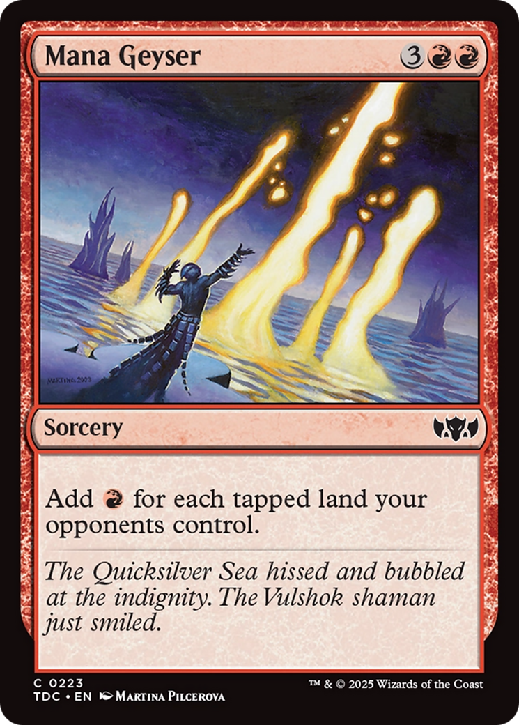 Mana Geyser [Tarkir: Dragonstorm Commander] | Enigma On Main