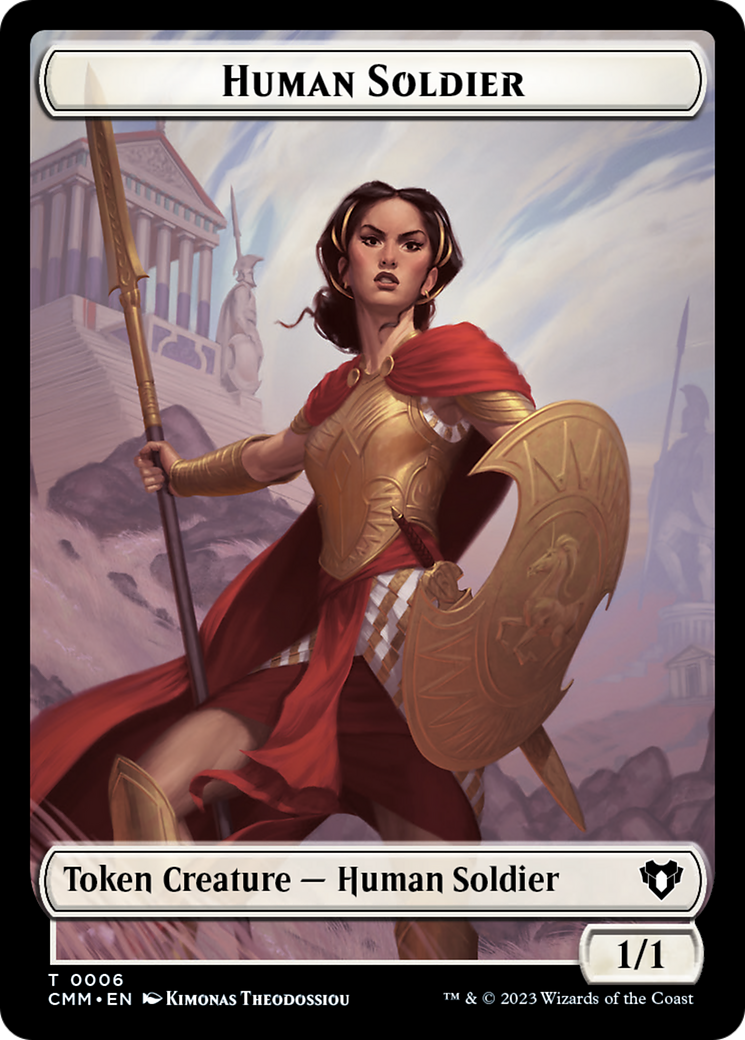 Human Soldier Token [Commander Masters Tokens] | Enigma On Main