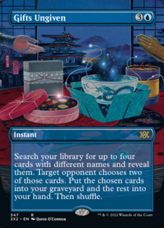 Gifts Ungiven (Borderless Alternate Art) [Double Masters 2022] | Enigma On Main