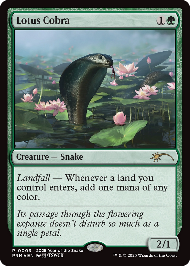 Lotus Cobra (Year of the Snake 2025) [Standard Showdown Promos] | Enigma On Main