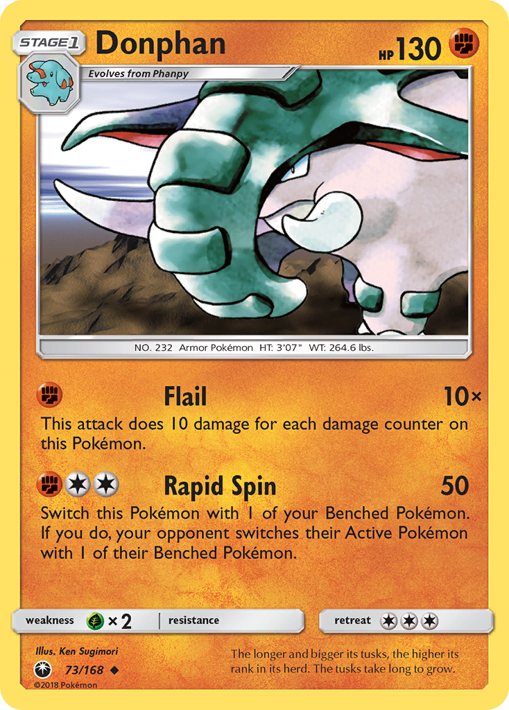 Donphan (73/168) [Sun & Moon: Celestial Storm] | Enigma On Main