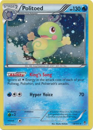 Politoed (18/111) (Cosmos Holo) [XY: Furious Fists] | Enigma On Main