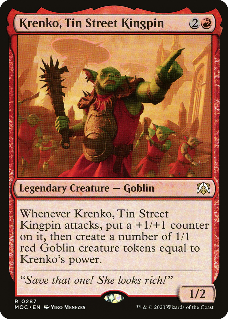 Krenko, Tin Street Kingpin [March of the Machine Commander] | Enigma On Main