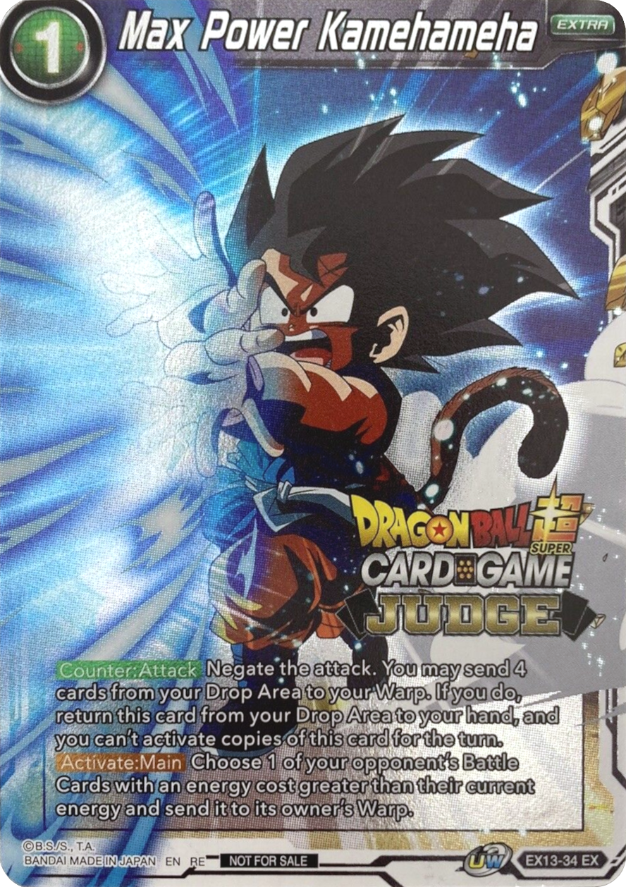 Max Power Kamehameha (Judge) (EX13-34) [Tournament Promotion Cards] | Enigma On Main