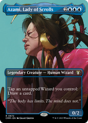 Azami, Lady of Scrolls (Borderless Profile) [Commander Masters] | Enigma On Main