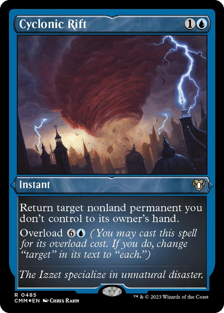 Cyclonic Rift (Foil Etched) [Commander Masters] | Enigma On Main