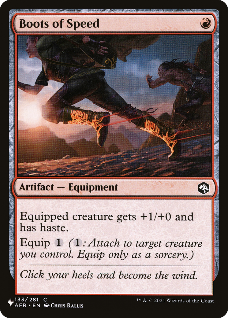 Boots of Speed [The List Reprints] | Enigma On Main