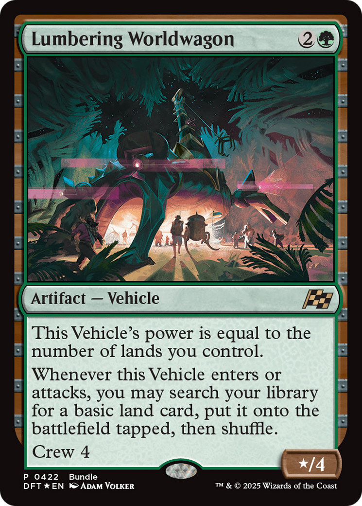 Lumbering Worldwagon (Bundle) [Aetherdrift Promos] | Enigma On Main