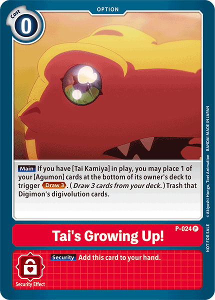 Tai's Growing Up! [P-024] [Promotional Cards] | Enigma On Main