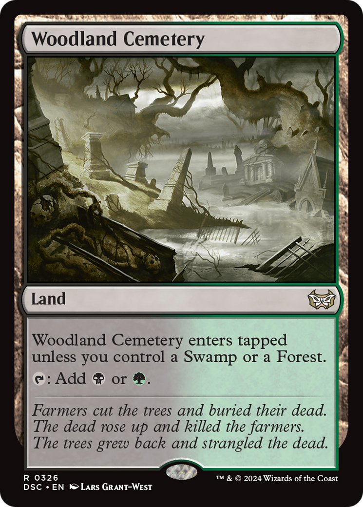 Woodland Cemetery [Duskmourn: House of Horror Commander] | Enigma On Main