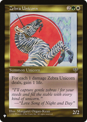 Zebra Unicorn [The List] | Enigma On Main