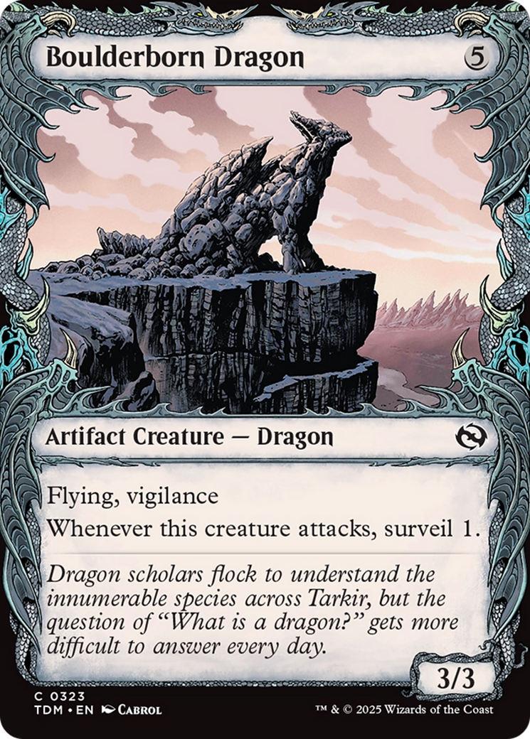 Boulderborn Dragon (Showcase) [Tarkir: Dragonstorm] | Enigma On Main