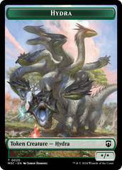 Hydra (Ripple Foil) // Boar Double-Sided Token [Modern Horizons 3 Commander Tokens] | Enigma On Main