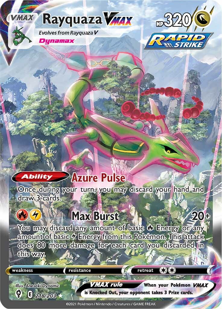 Rayquaza VMAX (218/203) [Sword & Shield: Evolving Skies] | Enigma On Main