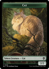 Elemental // Cat Double-Sided Token [Bloomburrow Commander Tokens] | Enigma On Main