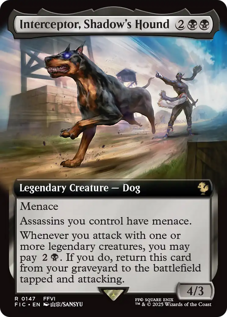 Interceptor, Shadow's Hound (Extended Art) [FINAL FANTASY Commander] | Enigma On Main