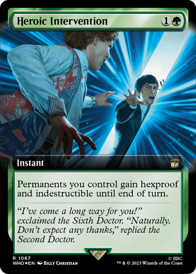 Heroic Intervention (Extended Art) (Surge Foil) [Doctor Who] | Enigma On Main