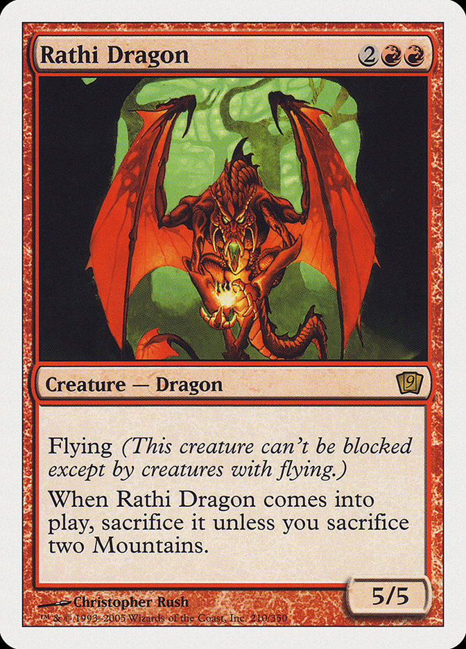 Rathi Dragon (9th Edition) [Oversize Cards] | Enigma On Main