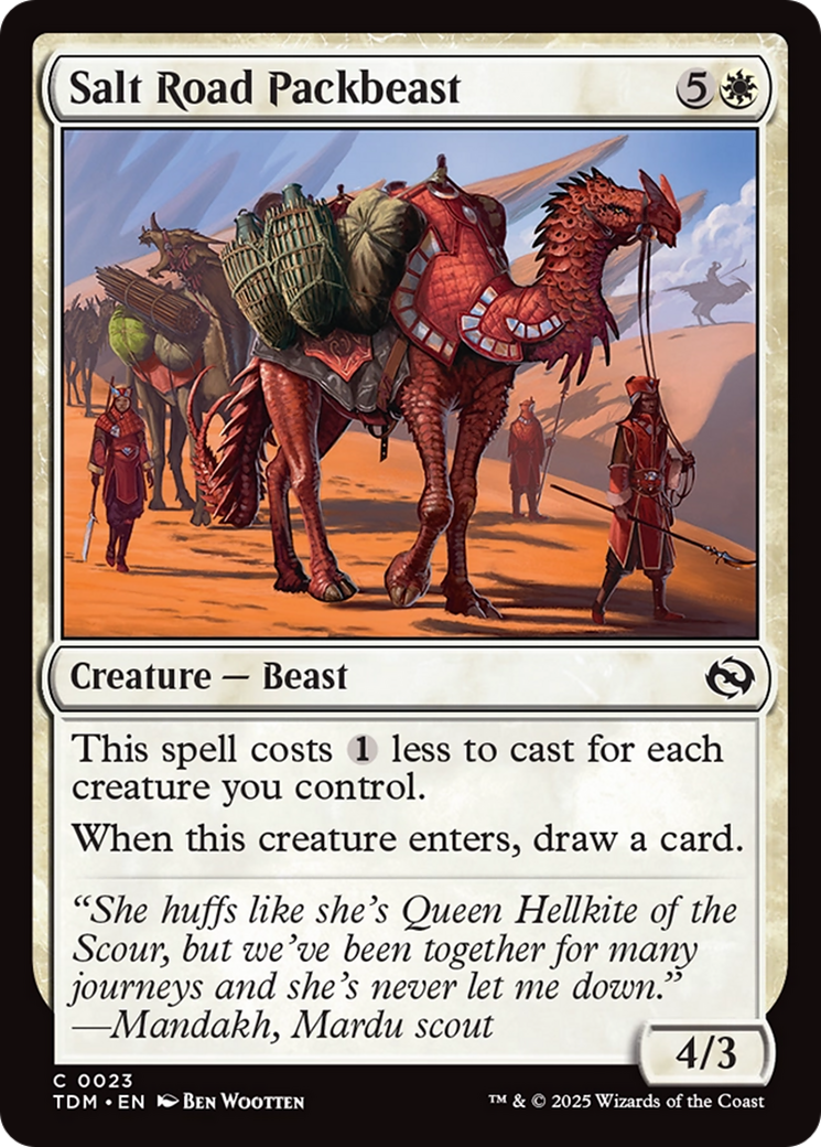 Salt Road Packbeast [Tarkir: Dragonstorm] | Enigma On Main