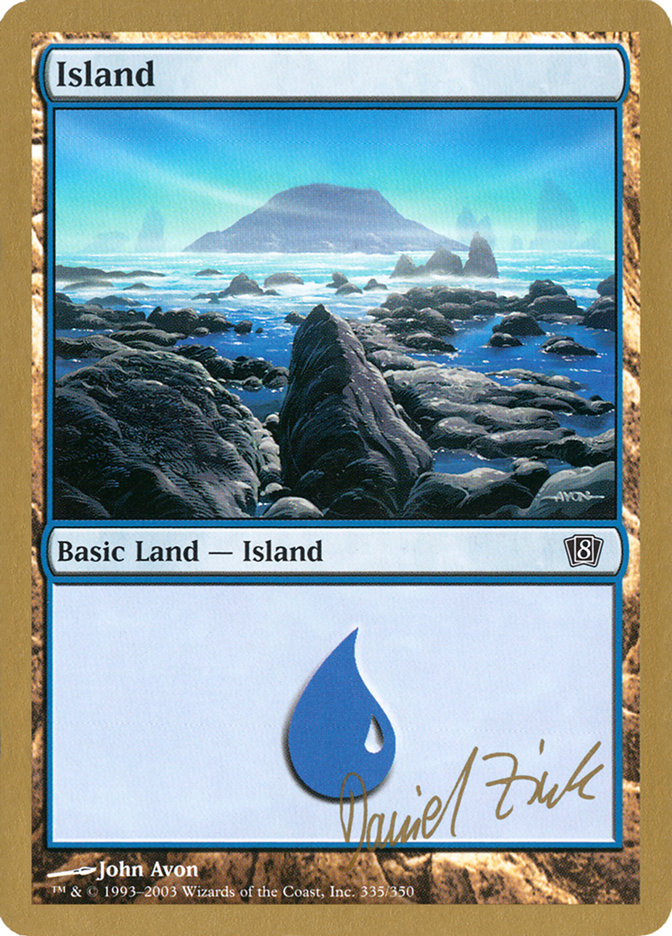 Island (dz335) (Daniel Zink) [World Championship Decks 2003] | Enigma On Main