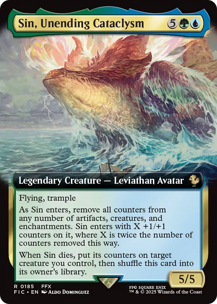 Sin, Unending Cataclysm (Extended Art) [FINAL FANTASY Commander] | Enigma On Main