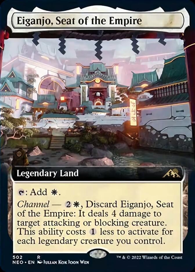 Eiganjo, Seat of the Empire (Extended Art) [Kamigawa: Neon Dynasty] | Enigma On Main