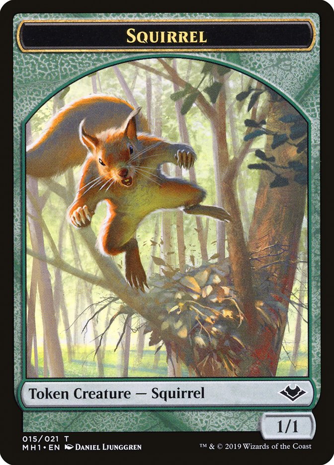 Soldier (004) // Squirrel (015) Double-Sided Token [Modern Horizons Tokens] | Enigma On Main