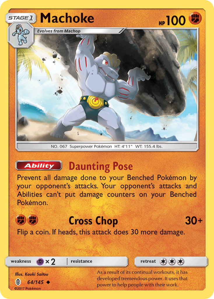 Machoke (64/145) [Sun & Moon: Guardians Rising] | Enigma On Main