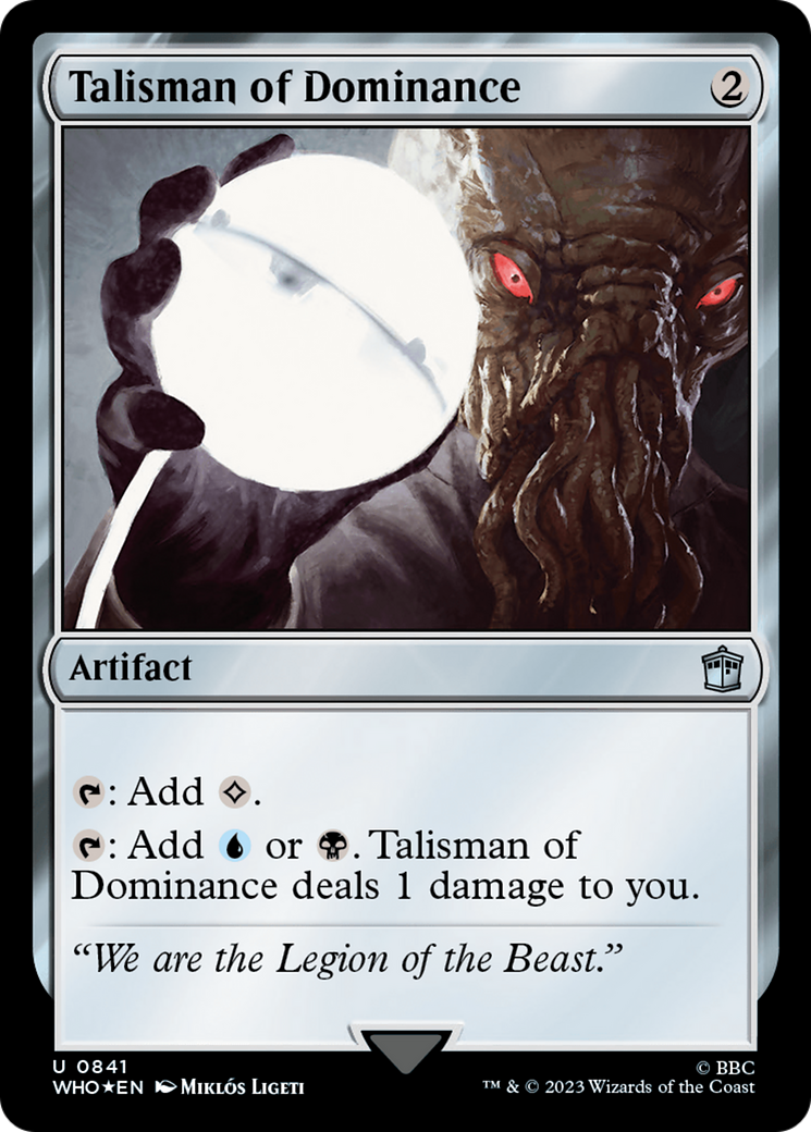 Talisman of Dominance (Surge Foil) [Doctor Who] | Enigma On Main