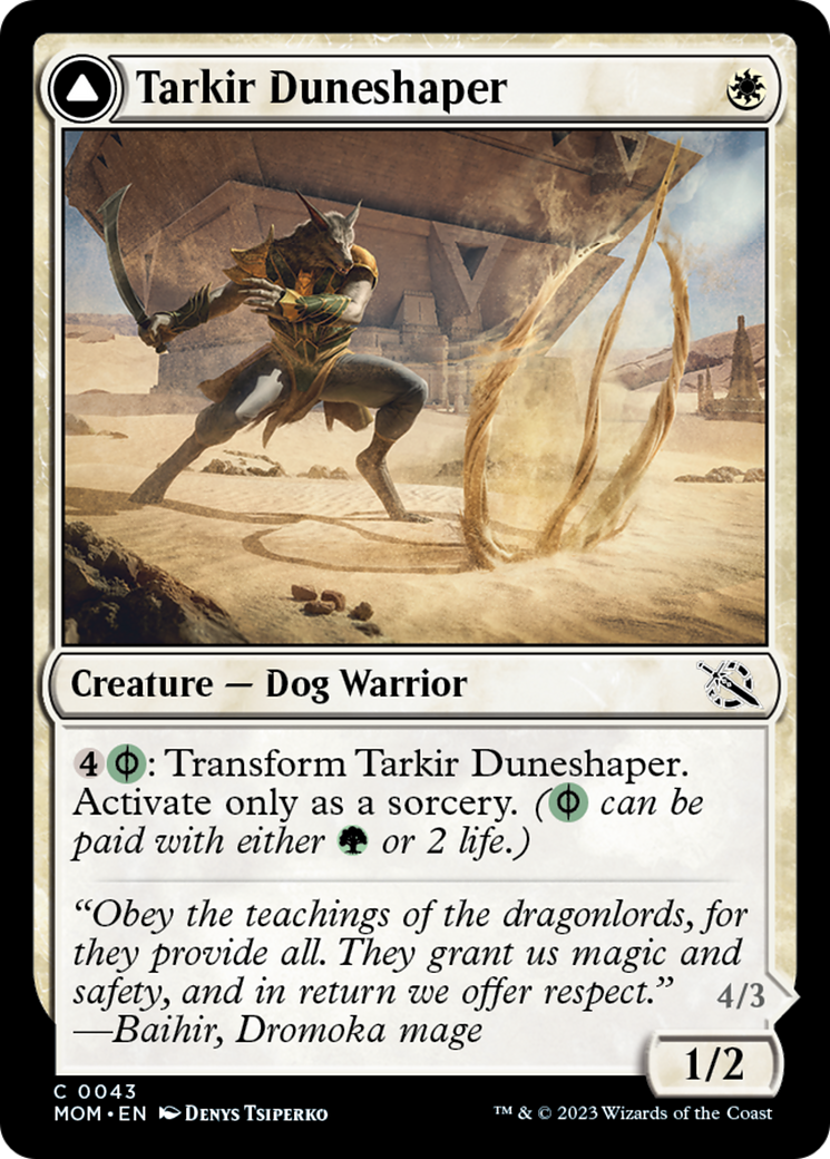 Tarkir Duneshaper // Burnished Dunestomper [March of the Machine] | Enigma On Main