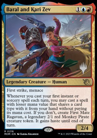 Baral and Kari Zev (Promo Pack) [March of the Machine Promos] | Enigma On Main