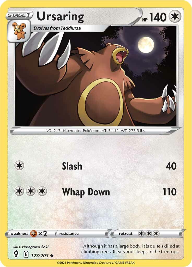 Ursaring (127/203) [Sword & Shield: Evolving Skies] | Enigma On Main