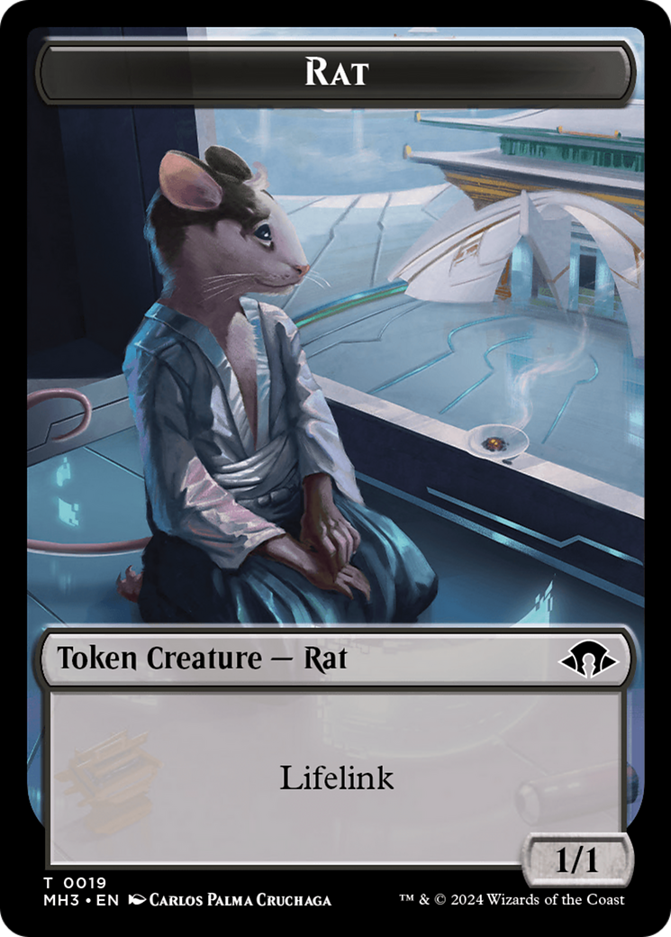 Phyrexian Germ // Rat Double-Sided Token [Modern Horizons 3 Tokens] | Enigma On Main