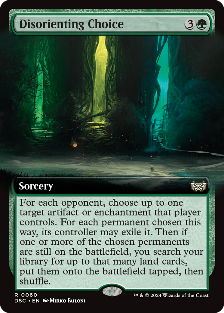 Disorienting Choice (Extended Art) [Duskmourn: House of Horror Commander] | Enigma On Main