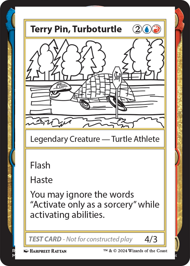 Terry Pin, Turboturtle [Mystery Booster 2 Playtest Cards] | Enigma On Main