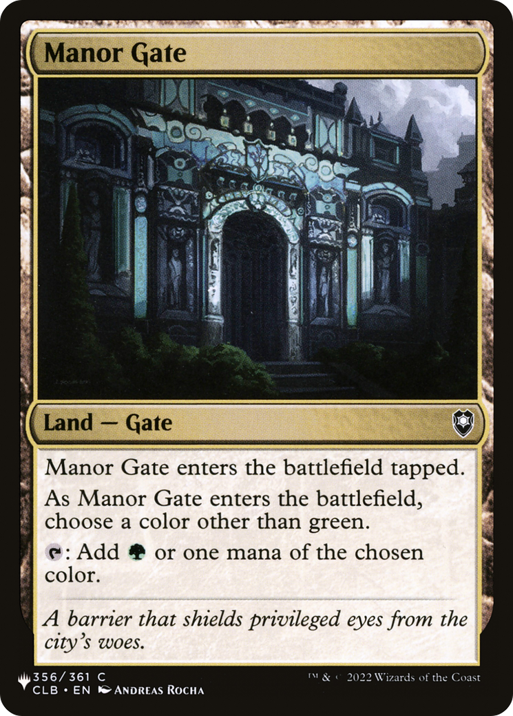 Manor Gate [The List] | Enigma On Main