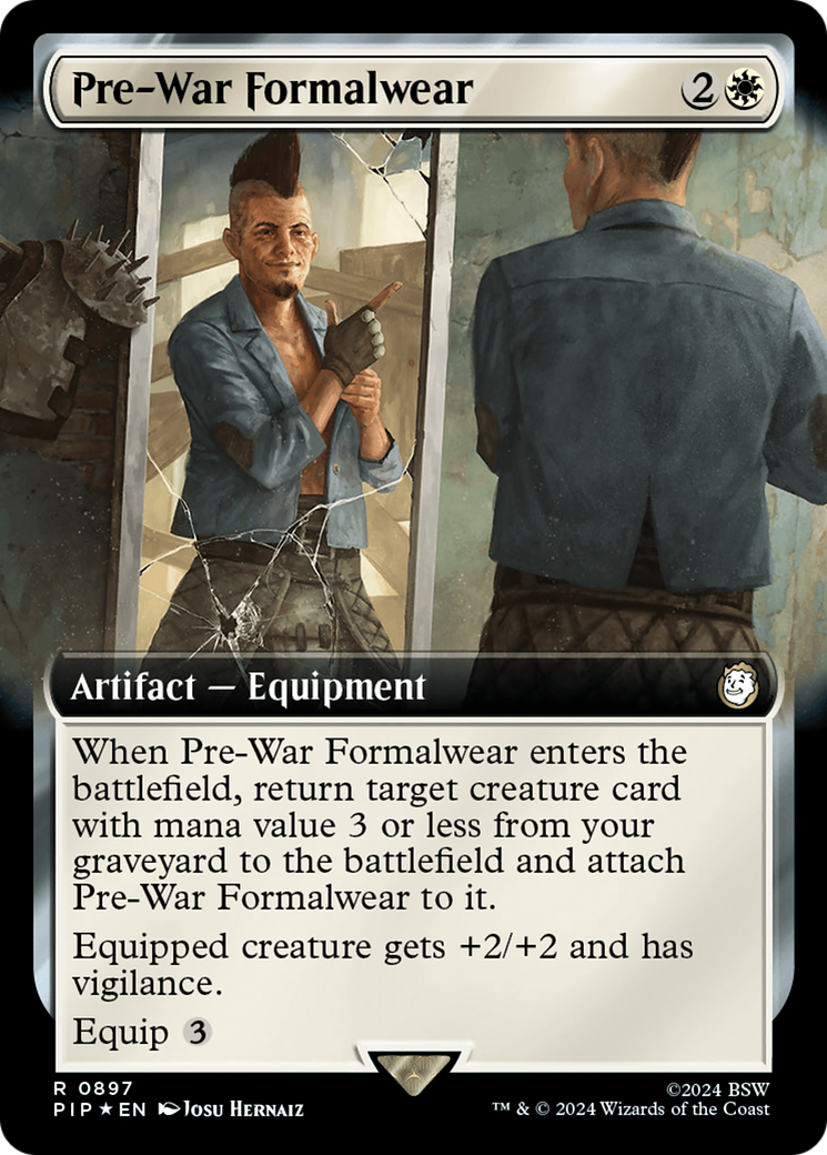 Pre-War Formalwear (Extended Art) (Surge Foil) [Fallout] | Enigma On Main