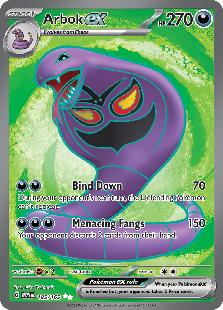 Arbok ex (185/165) [Scarlet & Violet: 151] | Enigma On Main