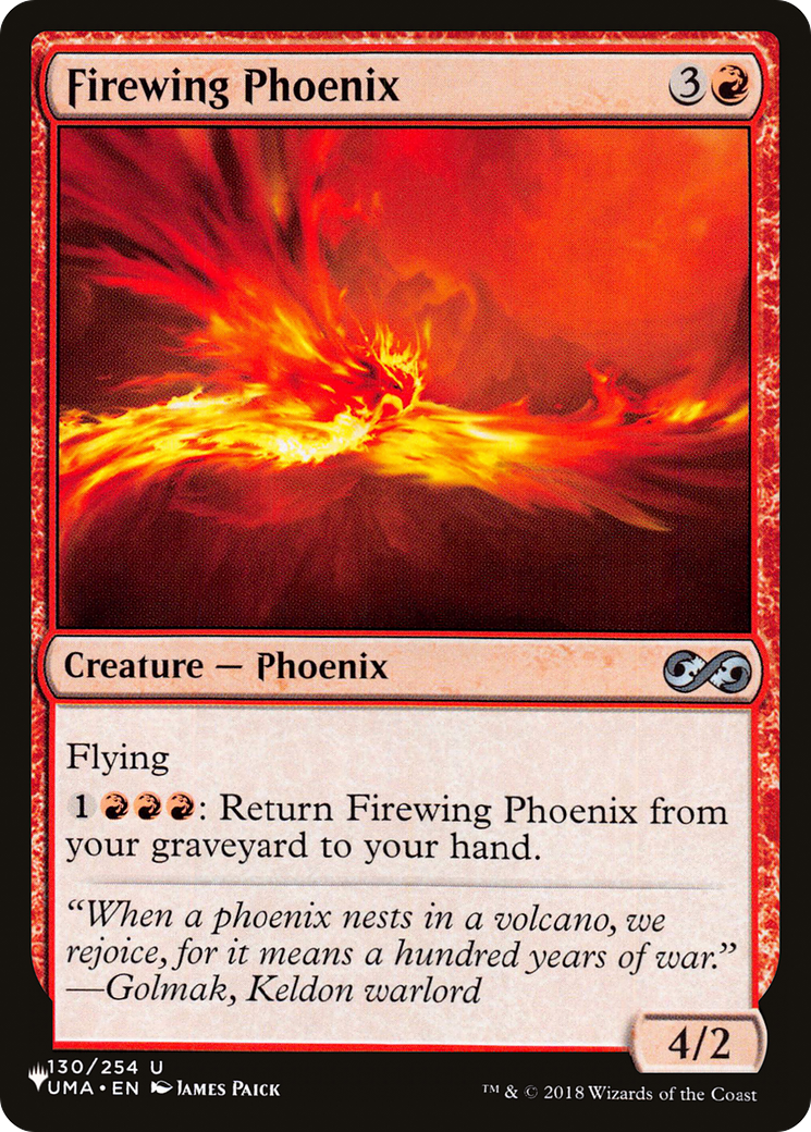 Firewing Phoenix [The List Reprints] | Enigma On Main