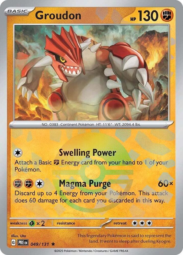 Groudon (049/131) (Poke Ball Pattern) [Scarlet & Violet: Prismatic Evolutions] | Enigma On Main